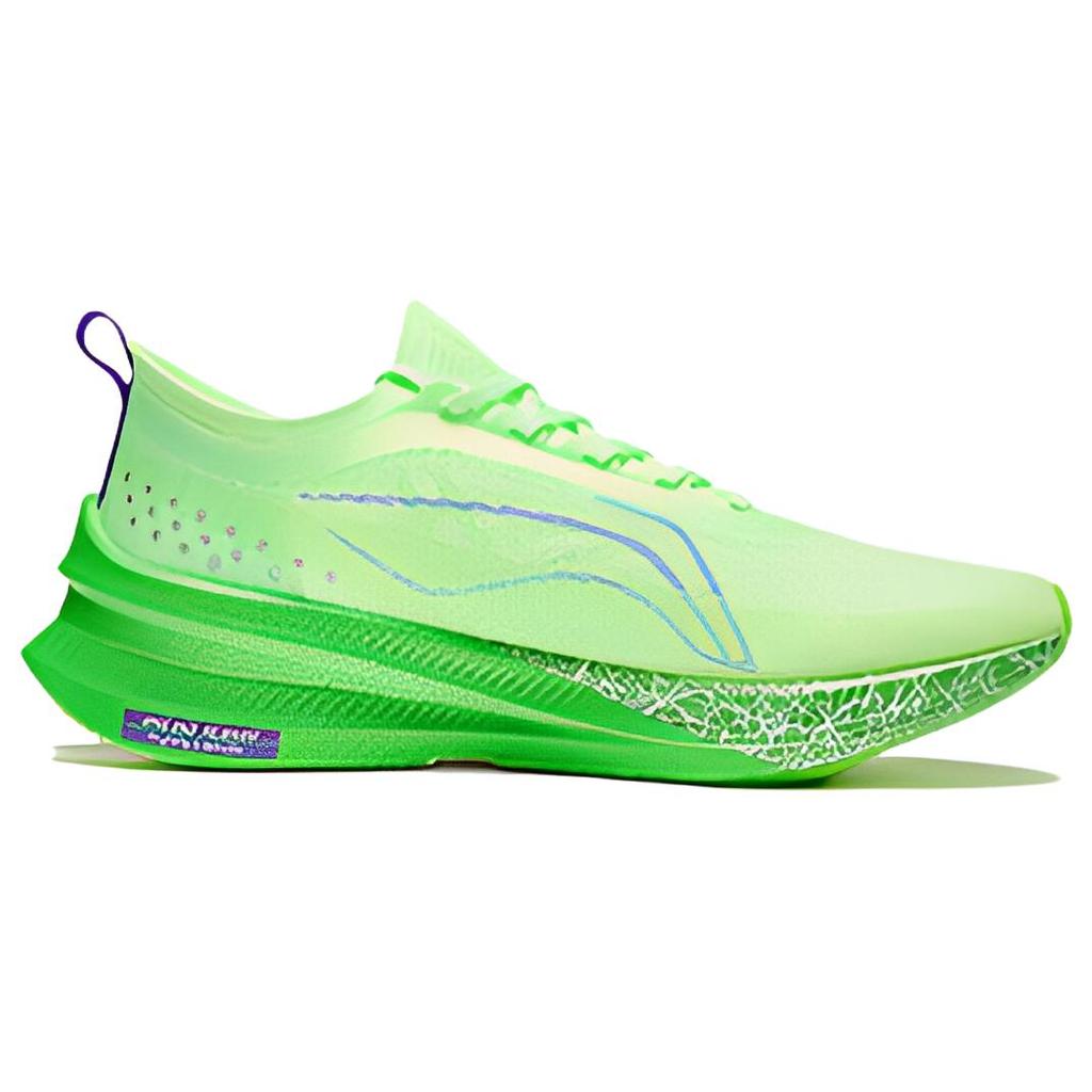 New LiNing Feidian 3 Elite Anti Slip And Wear Resistant Breathable Low Top Running Shoes Unisex Light Neon Green ARMT035-10