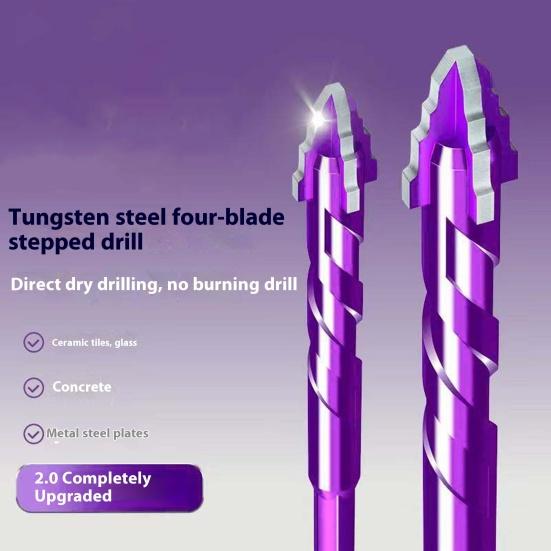 1/4/6 шт. Сверла с четырехгранной пилообразной режущей кромкой Высококачественные Зубчатые эксцентриковые сверла с четырьмя лезвиями Устойчивые к ржавчине Многофункциональные сверла