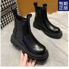 Classic Casual Women's Shoes 2024 New Korean Version Fashionable Motorcycle Boots Thick Soled Comfortable Retro Short Boots