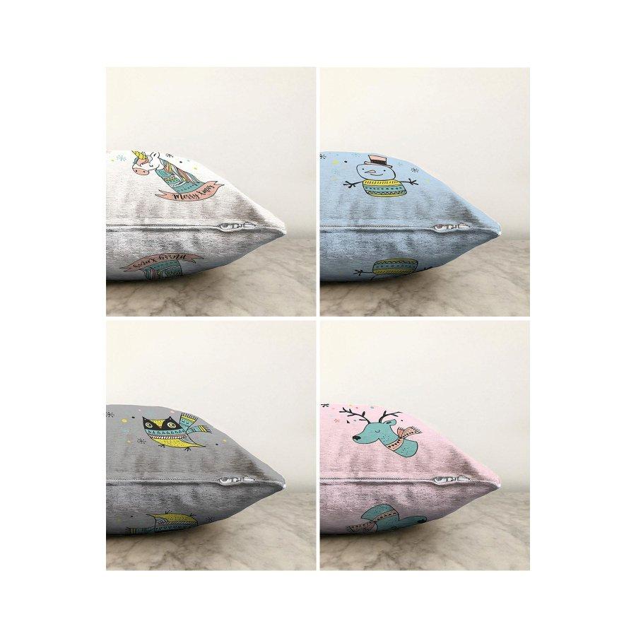 Набор чехлов для подушек с цифровой печатью из 4 предметов