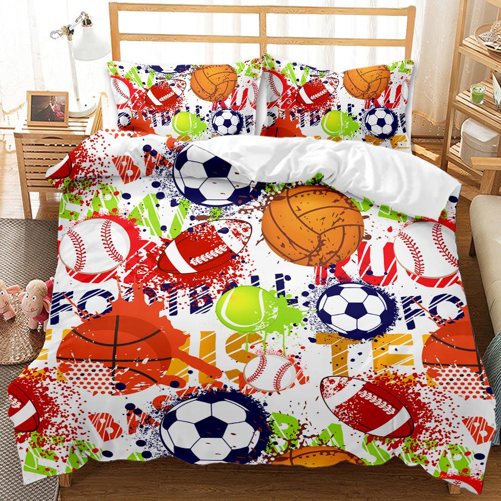 Sports Football Kit eBay Three Piece Quilt Cover Bedding