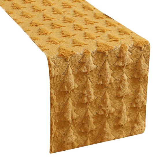 Рождественская скатерть-дорожка 3D Рождественская елка Скатерть-дорожка Утолщенная Скатерть с пайетками для праздничного дома