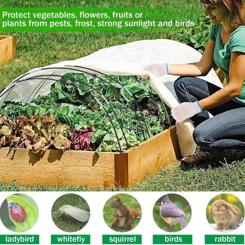 Комплект дуг для теплицы для приподнятых грядок своими руками с зажимами, садовая дуга для сетки