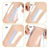 30/50Pcs V-shaped Invisible Thigh Patches Sagging Skin Lifting Firming Anti-Chafing Body Tape Waterproof Transparent Leg Body Adhesive Patches