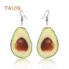 Women Creative Coconut Fresh Fruit Hook Earrings Summer Holiday Party Jewelry Beauty