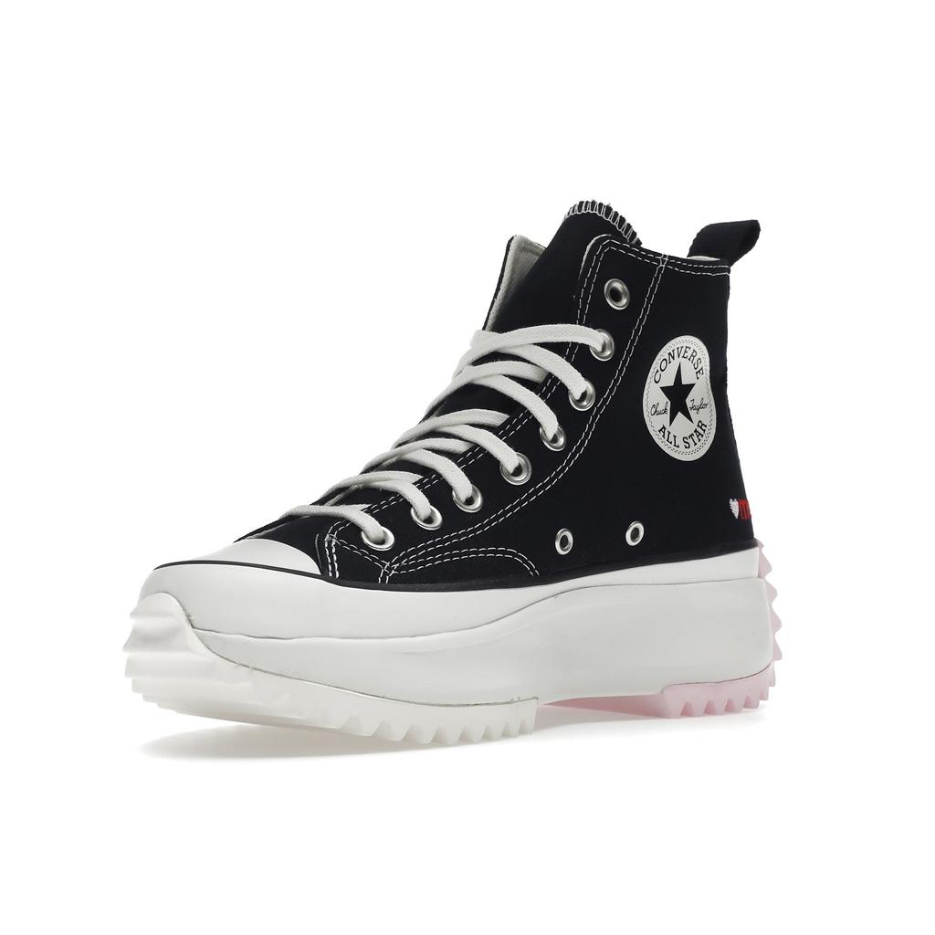 Converse Run Star Hike High Valentines With Love Unisex Sneakers Black Pink Red A01598C
