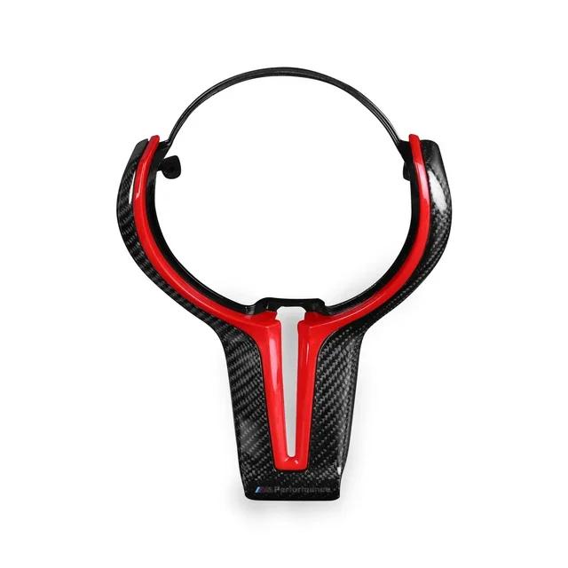 Новые чехлы на руль M power, карбоновые накладки на руль M sport для BMW M2 F87 M3 F80 M4 F82 M5 F10 M6 F06