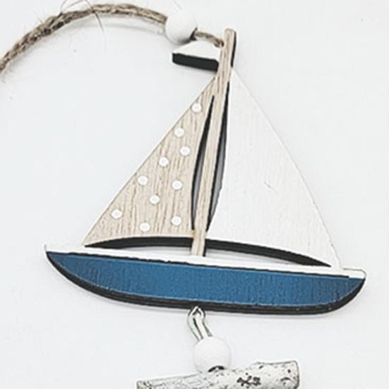 DIY Cartoon High Quality Decorative Ocean Small Fish Craft Boat Pendant Hanging Ornament Ocean Pendant Decoration