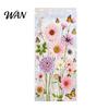 Transparent Window Decal Stained Glass Film Rainbow Flowers Decorative Decals But Not See-through Sun Blocking Removable Static Sticker for