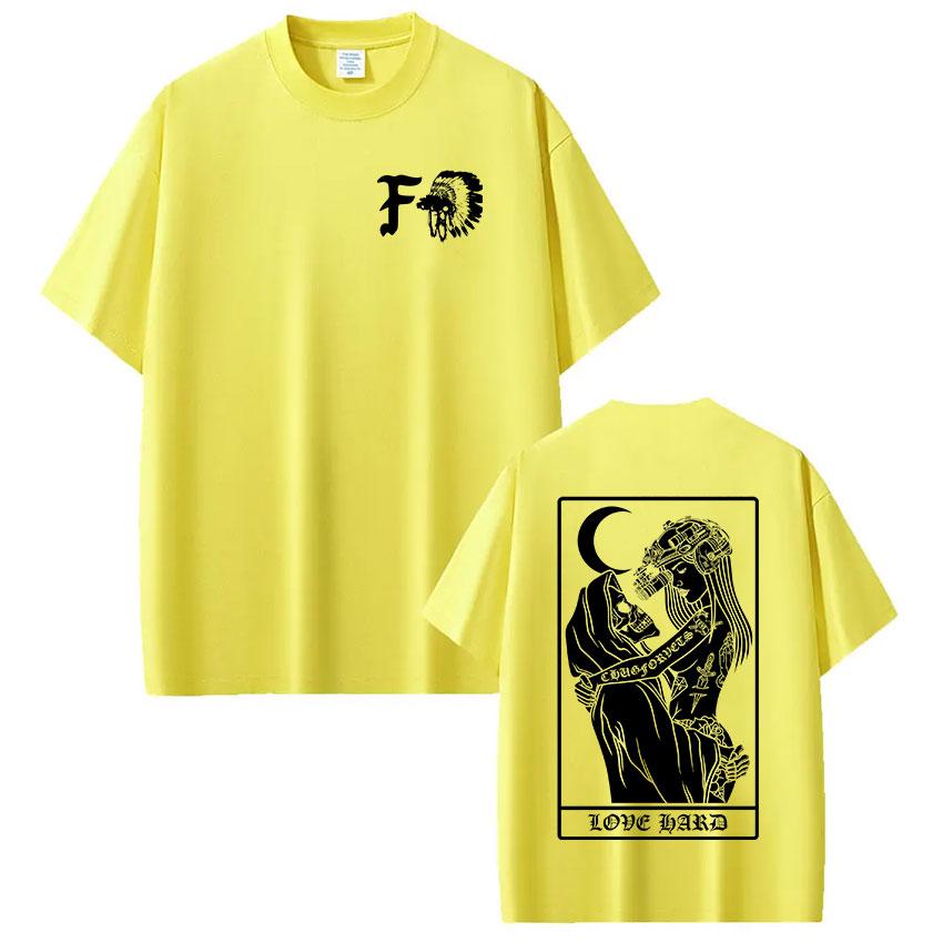 Forward Observations Group Skeleton Graphic T-shirt Women Fashion Vintage Casual Short Sleeve Tee Shirt Streetwear