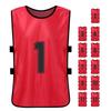 6PCS Kid S Football Pinnies Quick Drying Soccer Jerseys Youth Sports Scrimmage Basketball Team Training Numbered Bibs
