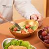 Stylish Stainless Steel Korean Golden Bowls Large Opening Rust-resistant Smooth Edges Moderate Width Mixing Bowl