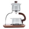 Glass Tea Pot Set with Lid and Stand Magnetic Water Separation Filter Kungfu Tea Maker for Home