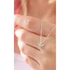 925 Sterling Silver Chain White Zircon Stone Minimal Dragonfly Necklace