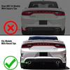 Rear Bumper Lip Diffuser Spoiler Lower Splitter For 2015-2024 Dodge Charger SRT/Scat Pack/Daytona/GT/RT Carbon Look Glossy Black