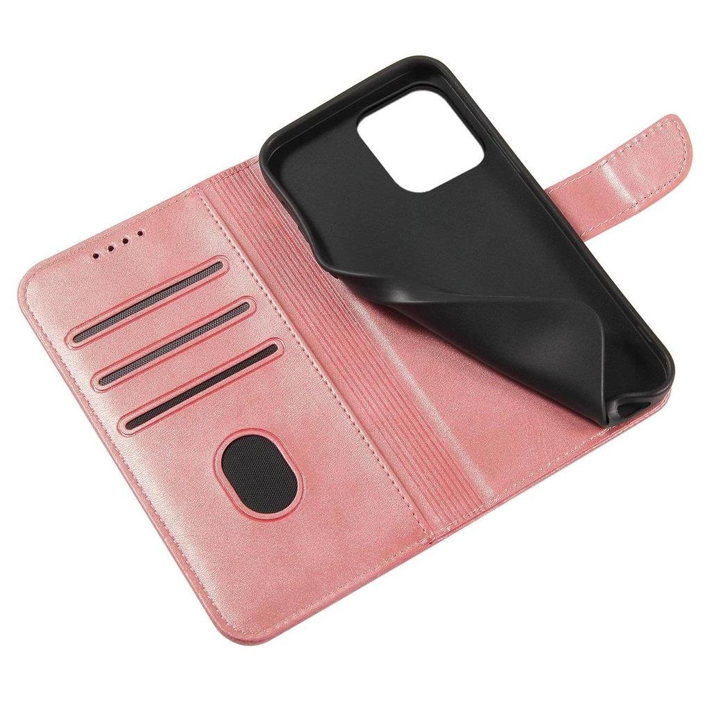 Magnet Case For Samsung S24 With Flap And Wallet - Pink
