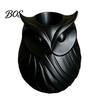 Black And White Pen Cup 3D Printed Owl Holder, 2 in 1 Flower Vase Makeup Brush Storage Desk Organizer, Cute Plastic Home Office Decor Frosted Texture