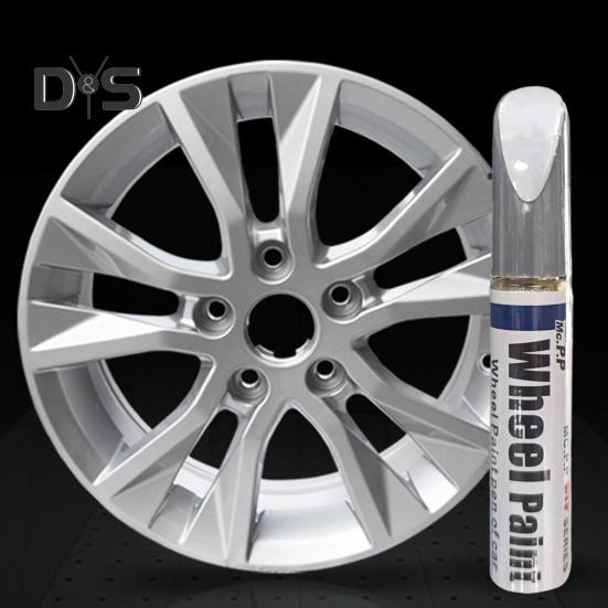 Gloss Black Rim Touch-Up Paint Pen Quick Drying Easy-to-Use Compact Size Portable Reusable Car Wheel Repair Pen