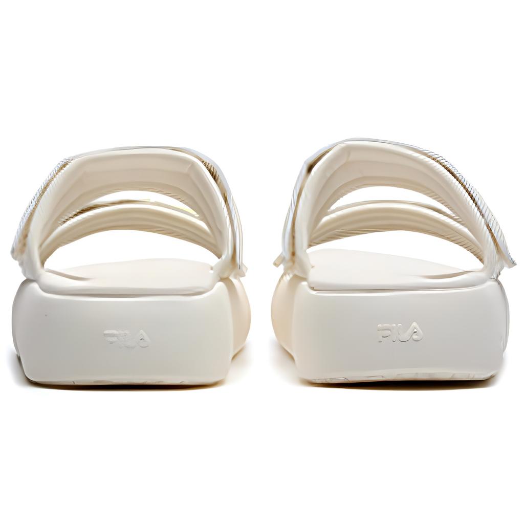 Fila Donut Thick Sole Casual Velcro Antibacterial Slide Sandals Women Sandals Off-White F12W221503FGB