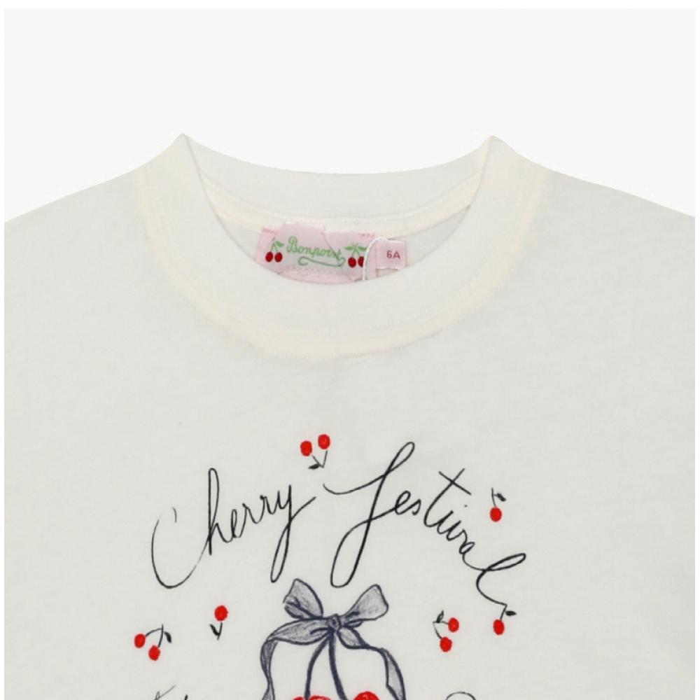 BonpoinT Thida Girls Kids ShorT Sleeve T shirT s05gTsk00030