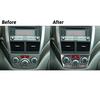 3Pcs Carbon Fiber Interior Climate Control Cover Trim For Subaru Forester