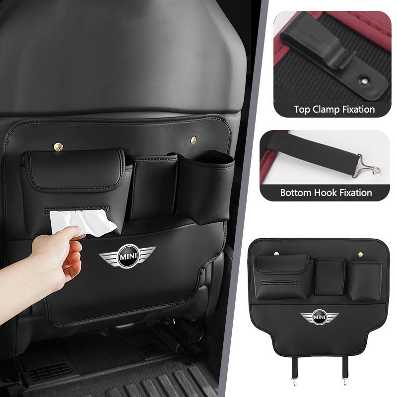 AAAQS1 Sticker Seat Back Organizer Car Interior Storage Pouch Backseat Bag For BMW M5 M4 M3 F20 F40 F22 F30 E90 F32 F10 F06 F07F46E60Z4