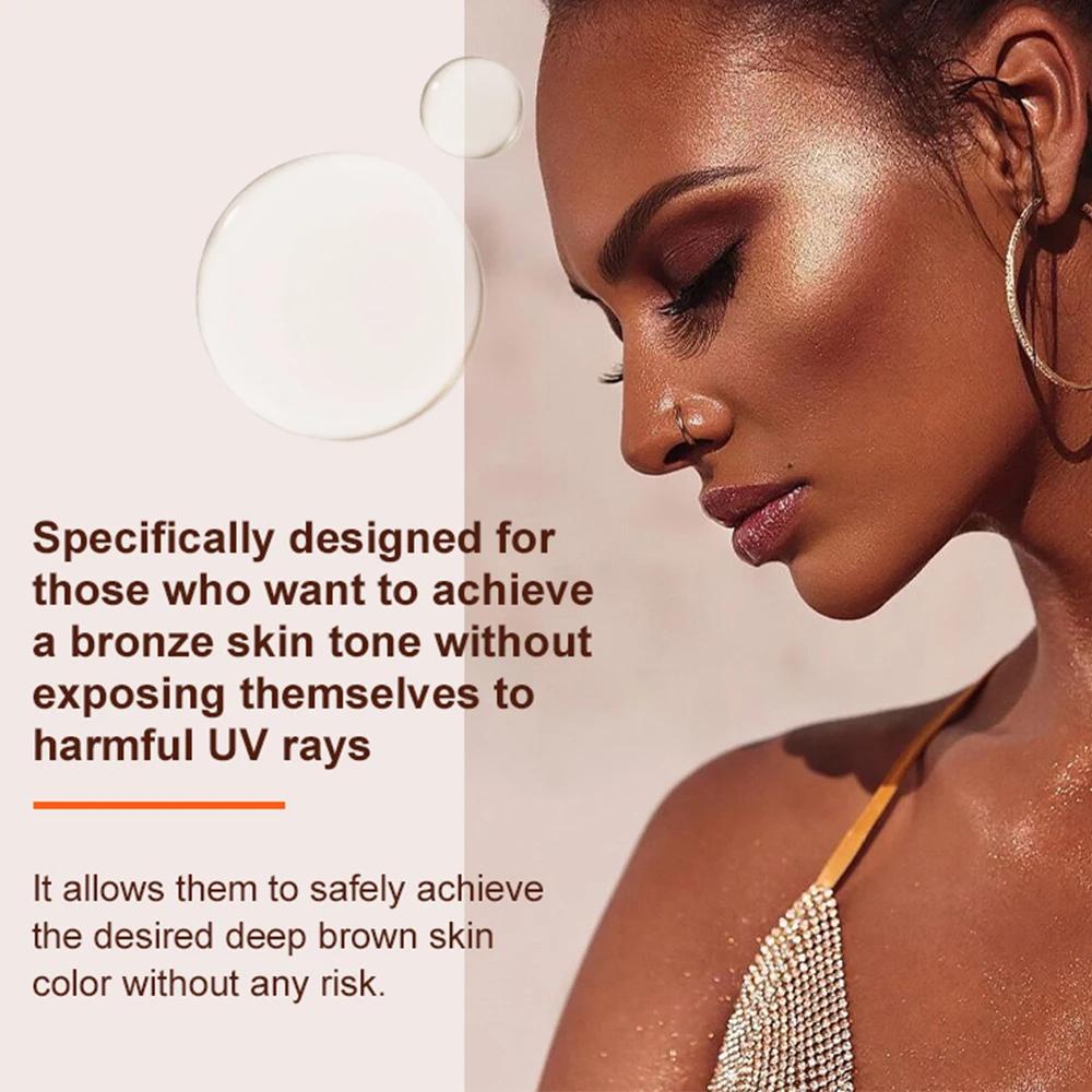 Масло для мгновенного автозагара, спрей для загара в помещении, профилактика солнечных ожогов, нет необходимости в солнечном свете для мужчин и женщин, бронзатор, масло для ухода за телом AUQUEST