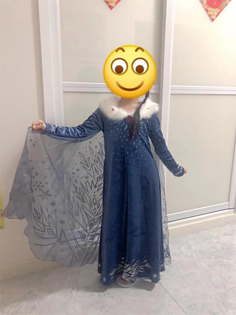 Frozen Princess Elsa Children's Cosplay Costume - Ice Queen Winter Dress Outfit