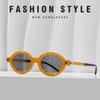 Literary Small Oval Sunglasses Punk Beach/Travel/Streetwear Glasses Flat Glasses  for Women & Men