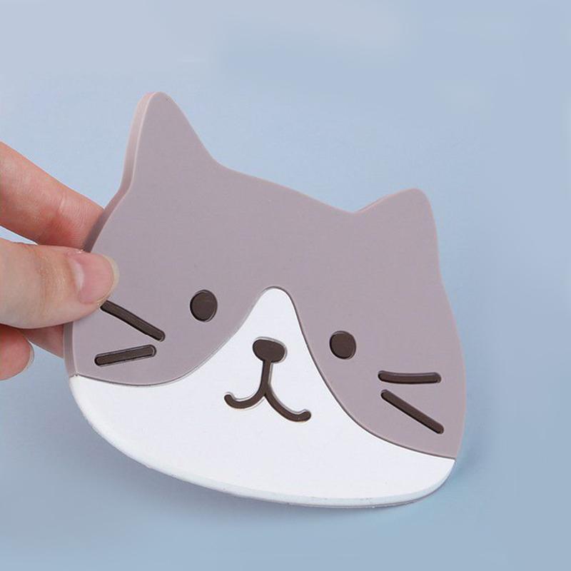 10*8 см многоцветный милый коврик для кофейной чашки декоративный коврик для миски противоскользящий мультяшный кот термостойкие аксессуары
