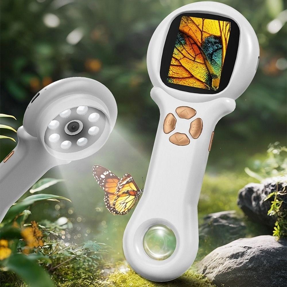 Portable Children's Digital Microscope HD Kids Microscope Insect Magnifier