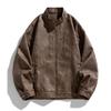 PU Leather Jacket Autumn and Winter New Trendy Lapel Jacket Men's Loose and Versatile Casual Top Jacket