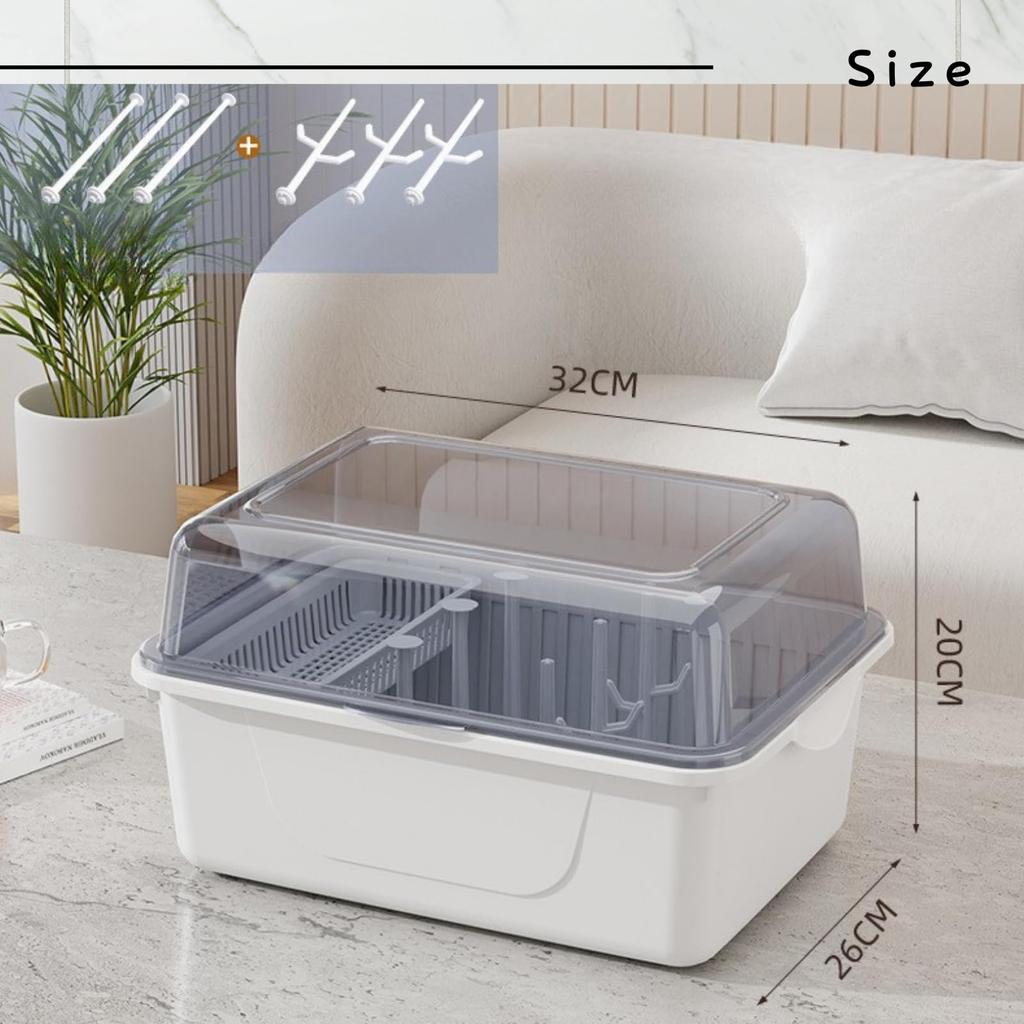 Вся подставка для детских бутылочек Trust, сушилка, сушилка, ящик для хранения, пыленепроницаемый (синий)