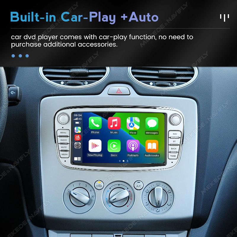 Android WIFI GPS экран для Ford Focus 2 3 4 mk2 Kuga Mondeo Fiesta Transit Connect SC MAX Автомагнитола Carplay Головное устройство