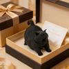 3D Фигурка Милого Зевающего Кота Мини Статуэтка Животного Домашний Декор Кавайный Настольный Орнамент Гостиная Спальня Офисный Стол Украшение