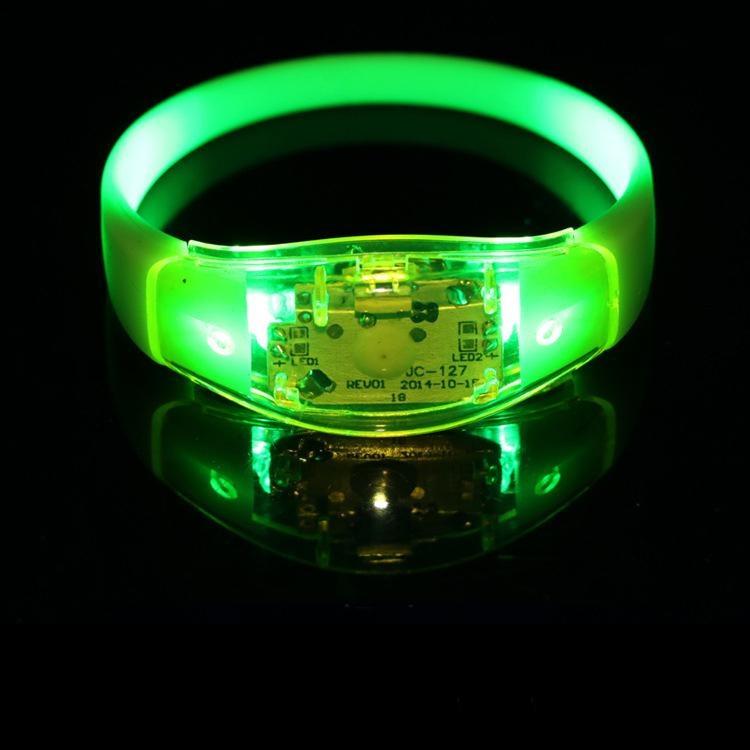 Party Rave Concert Voice Control LED Light Bracelet Bangle Sound Activated Glows