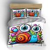 "Whimsical Snail Wonderland" Bedding sets Duvet covers Pillowcases(1* Duvet Cover 2* Pillowcases without duvet insert)