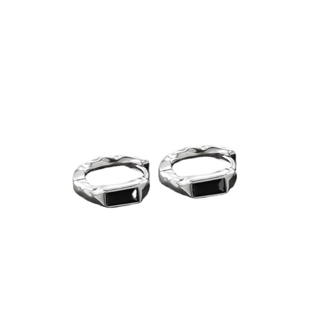 Street Wear Punk Party Silver Plate Korean Earrings Ear Buckle Men Accessories Men Hoop Earrings