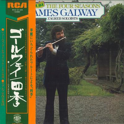 Виниловая пластинка JAMES GALWAY, ZAGREB SOLISTS - Вивальди Четыре времени года RVC2124 RCA RED SEAL 1977 Япония Obi Классика Б/у