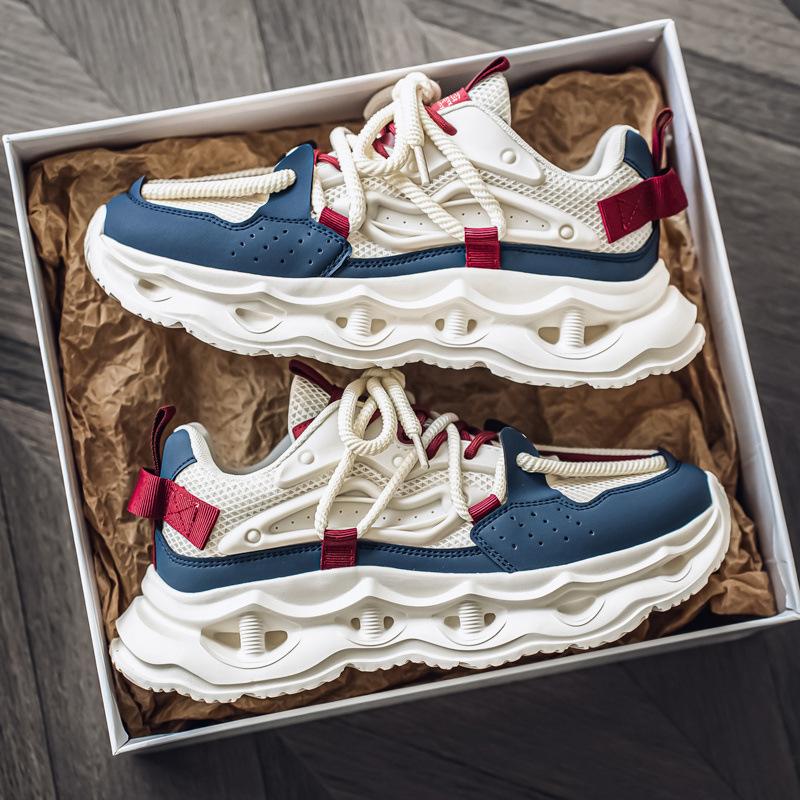 2025 Summer New Comfortable Breathable Casual Shoes Thick-Soled Heightening Sneakers Trendy Versatile Sports Running Shoes Men