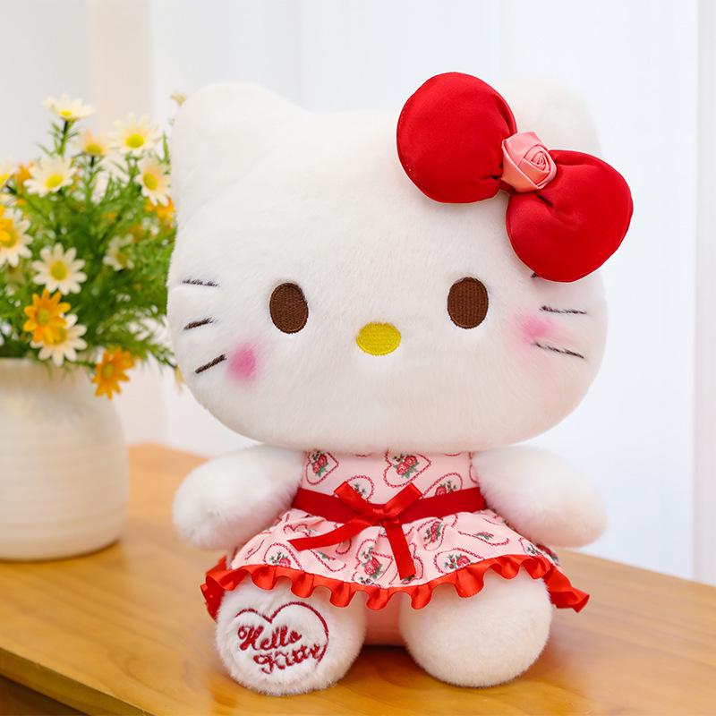Плюшевая кукла Hello Kitty 'Цветение сакуры' - Милый подарок на день рождения и подушка для объятий для девочек