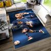 Mbappe Customizable Name Floor Rug Office Rug Perfect for Foyer Bedrooms Kitchen Living Rooms Antislip Carpet Anime Office Decor