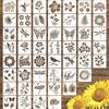 Children's Manual Account, Spray Painting Template, Flower Theme, Illustration Teaching Props, DIY, Handwritten Report, Reusable, Washable Mold