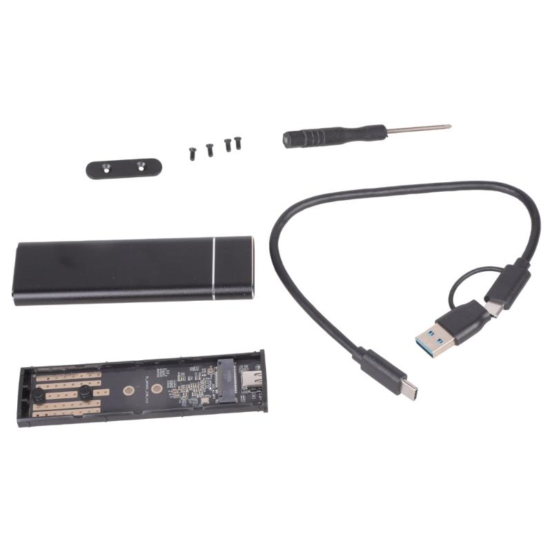 Универсальный внешний корпус для M.2 диска, совместимый с USB 3.2, размеры 2230 2242 2260 2280, Plug-Play, внешний корпус для диска