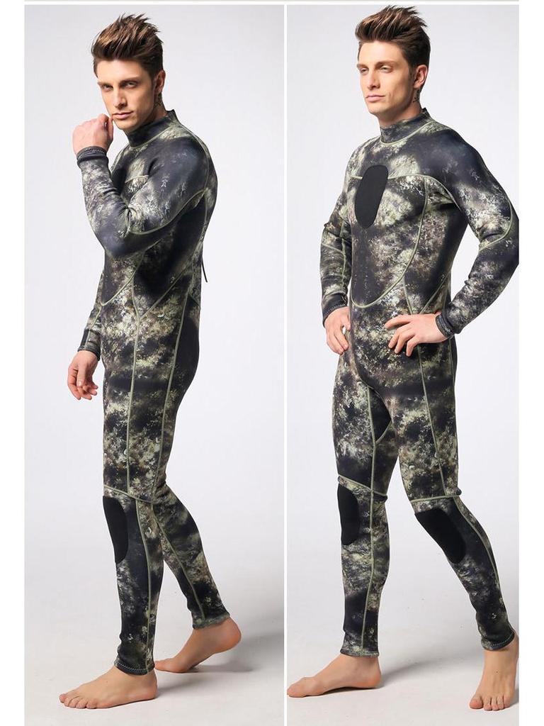 3MM Camouflage Neoprene One-Piece Wetsuit for Surfing & Diving