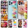 Чехол для телефона с изображением десерта, мороженого, макарон, еды, для iPhone 15, 16, 14, 13, 12, 11 Pro Max, Mini Plus, XS, X, XR, задняя крышка