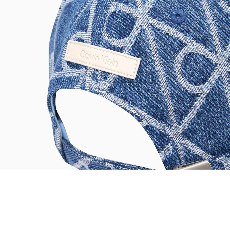 Calvin Klein Trendy casual old flower jacquard all over printed curved brim cotton baseball cap men and women same style couple style 4D5116G-YBN