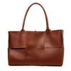 Simple Solid Color Large Capacity Women Casual Woven Tote Bag For Use Daily
