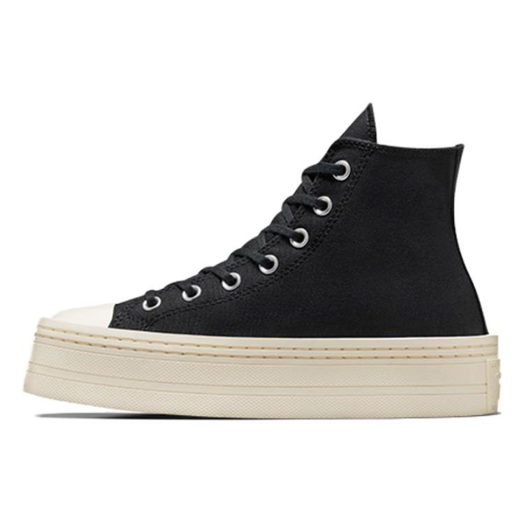 Converse Chuck Taylor All Star Modern Lift Classic Trend Comfortable Durable Lightweight High Top Canvas Shoes Women Sneakers Black A06141C