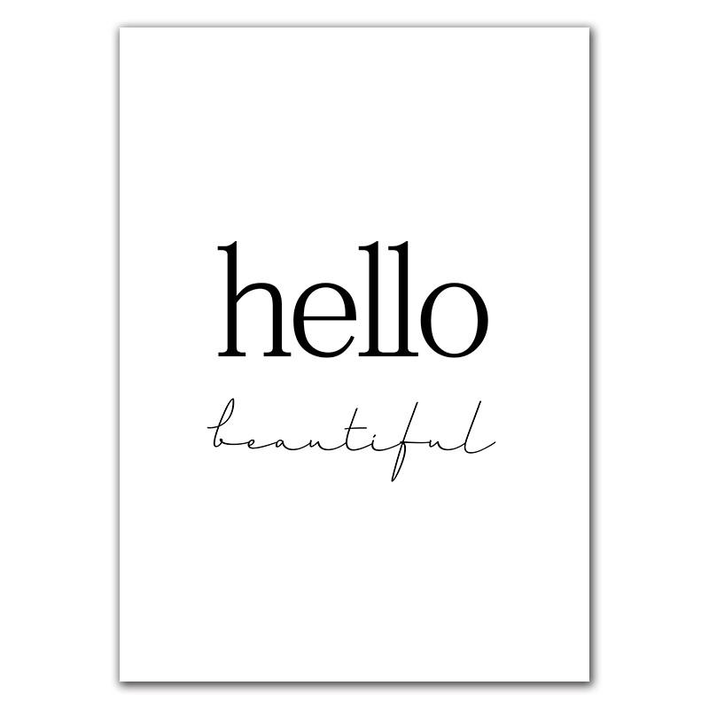 Офис Inspritional английские буквы, настенный художественный постер, цитата, холст, живопись, черно-белые принты, современный домашний декор, фотографии HD2825